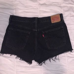 Levi’s 501 Black Shorts